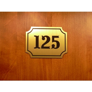 Т-3091 - Табличка с номером квартиры
